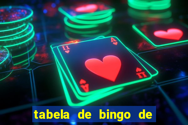 tabela de bingo de 1 a 100